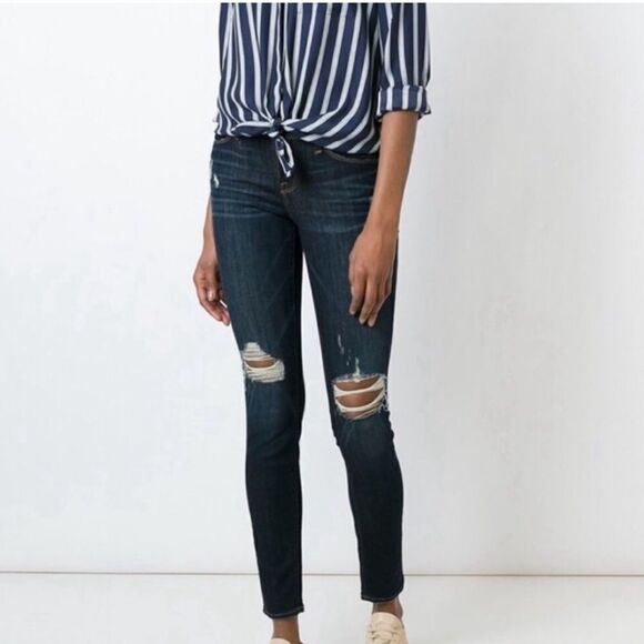 Frame Denim Denim - FRAME Le Skinny de Jeanne  pembrige grove Jeans Women's Size 24
